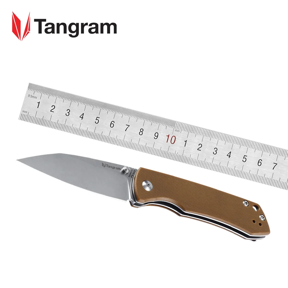 Skup TANGRAM nóż turystyczny składany nóż TG3002A2 survivalowy scyzoryk, dzięki czemu przez japonię Acuto440 mały nóż materiał uchwytu G10