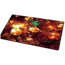 Горячий GCZW-Рождественский Забавный коврик для входной двери, напольный коврик для ванной комнаты, Противоскользящий коврик, оранжевые украшения для рождественской елки