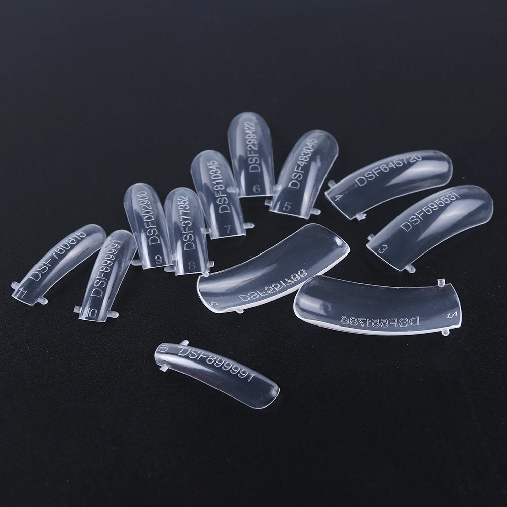 24pcs Quick Building Fake Nails Clear False Tips Plastic Mold for Nail  Extension Press Poly Builder UV Gel Manicure Tools LY1020|False Nails| -  AliExpress