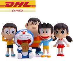 300 компл./лот мультфильм Doraemon нобита ноби Минамото Шизука Konta Такеши Honekawa Suneo Dekisugi ПВХ Коллекционная модель игрушки D91