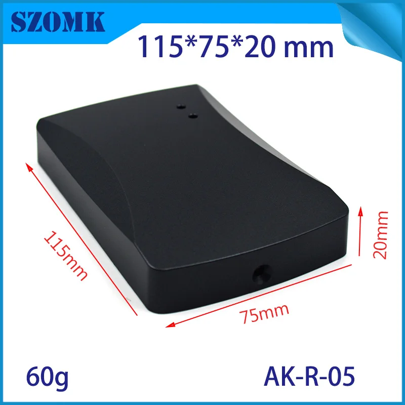 

1 piece free shipping plastic electronics project box szomk plastic enclosures card reader wall mounting housing instrument case
