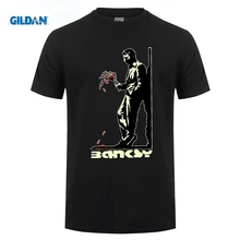 

GILDAN T Shirt Novelty Tops Funny Men Crew Neck Banksy Waiting In Vain Cotton Graffiti Art Ts385 Short-Sleeve T Shirt