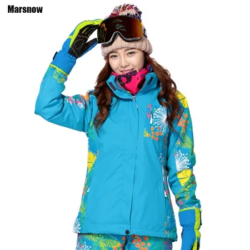 

Marsnow Snowboarding snow Jacket female 3 in 1 double layer Warm Waterproof Windproof hiking Skiing Clothes ski jacket women