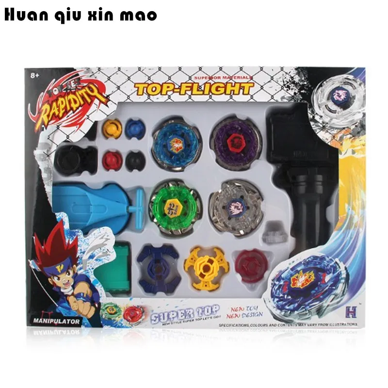 

4 Gyro Box For Sale Fusion Beyblade Plastic Spinning Beyblade Sets 4D Fight Beyblade String Launcher Grip Kids Toys Gifts