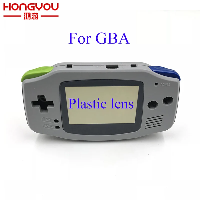 Сменный светящийся Прозрачный чехол для nintendo GBA, чехол для Gameboy Advance, кнопки, отвертка - Цвет: gray