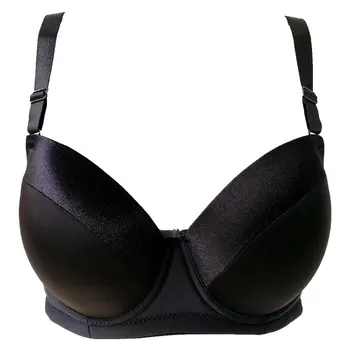 

Solid Color New Female Comfortable Demi Bra Sexy Bra for Women Anti-slip Silicone 1/2 Cup Underwire Lingerie Underwears BRB011