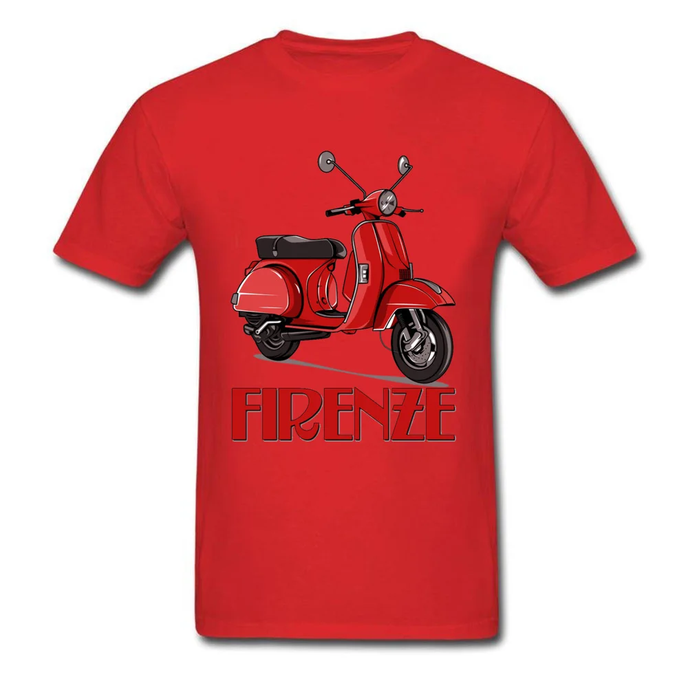O Neck Piaggio-Vespa- All Cotton Male Tshirts comfortable Short Sleeve Tops Tees Dominant Casual Tops Shirts Top Quality Piaggio-Vespa- red