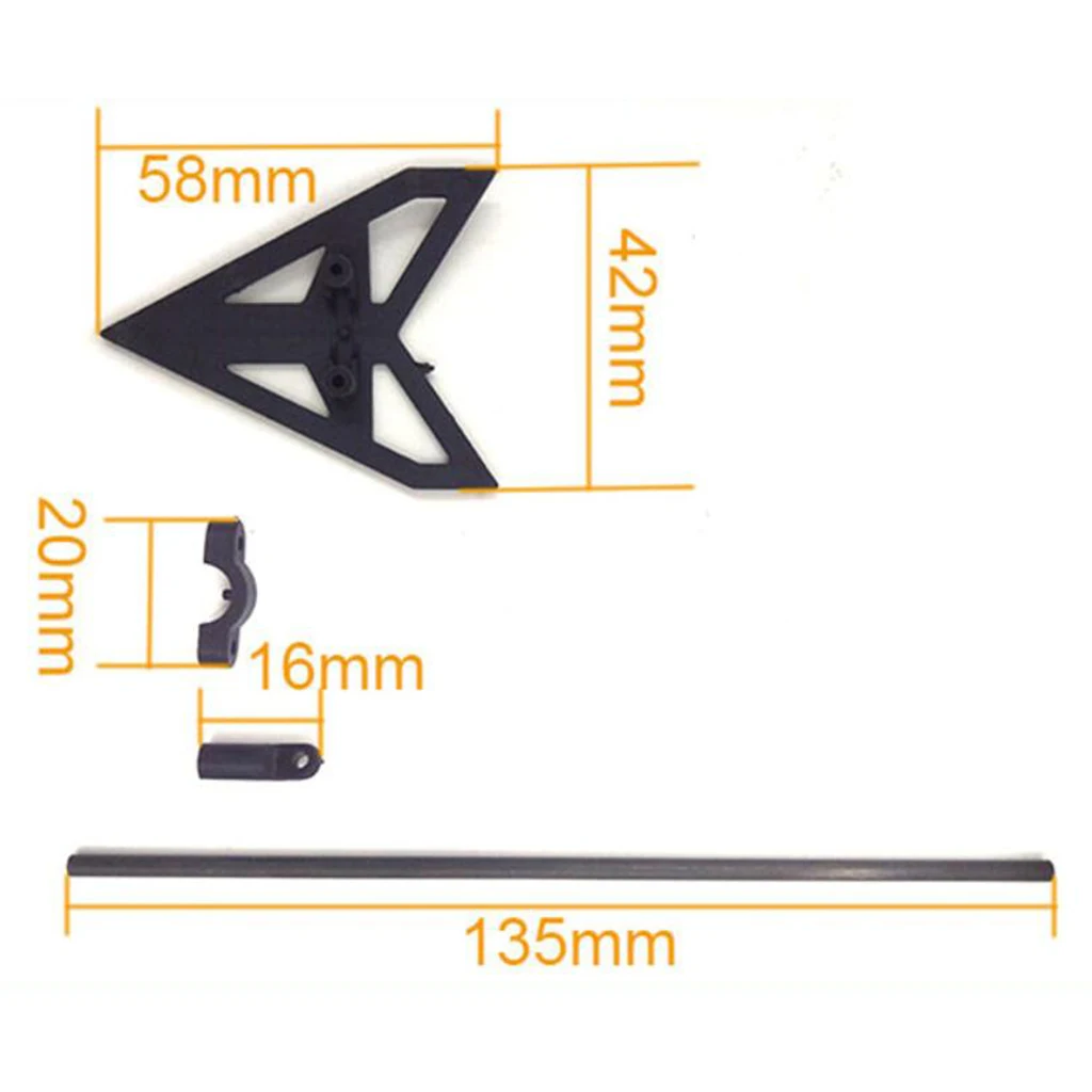 Metal RC Helicopter Tail Boom Holder Set for WLtoys V950 Plane Spare Parts