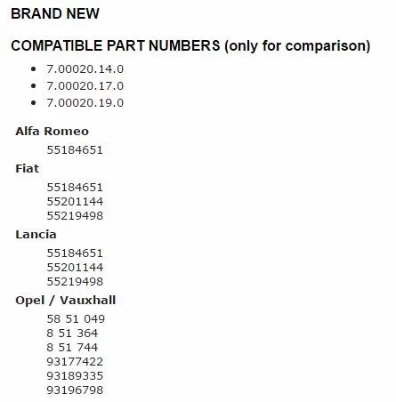 Клапан рециркуляции выхлопных газов для Fiat Doblo Cargo 1,3 D Multijet [2004-2010] 55184651 93177422 93196798 93189335 55201144