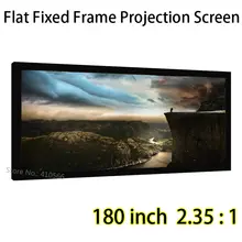 Personalizado Grande Tela de 180 polegadas 2.35: 1 Telas de Projeção Quadro Fixo Plana Para Ultra HD 1080 P Projetor