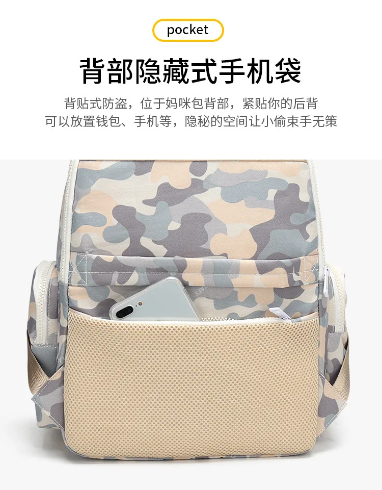 Мумия сумка 2019 Новая мода пеленки плечевая сумка рюкзак для мамы многофункциональная большая емкость печать детская сумка Hanimom