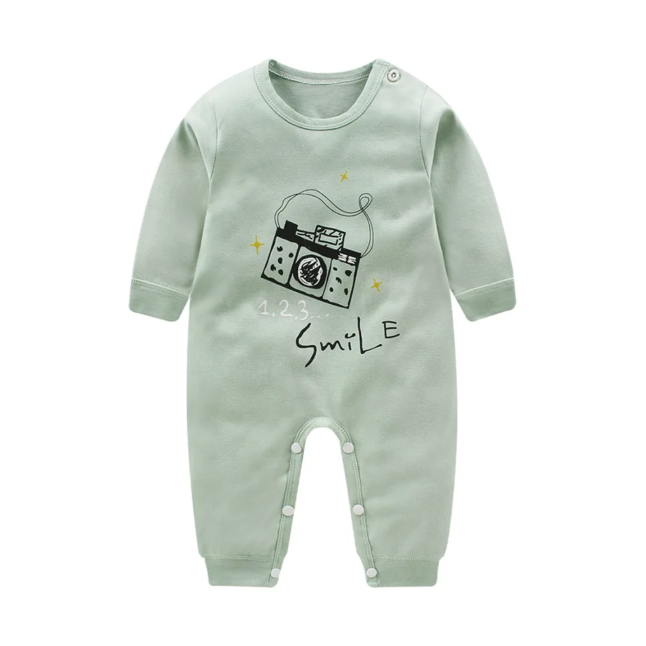 

Luna Blanco Cotton baby rompers Long Sleeve jumpsuit Autumn thanksgiving infant boy clothes newborn fall baby clothes Romper