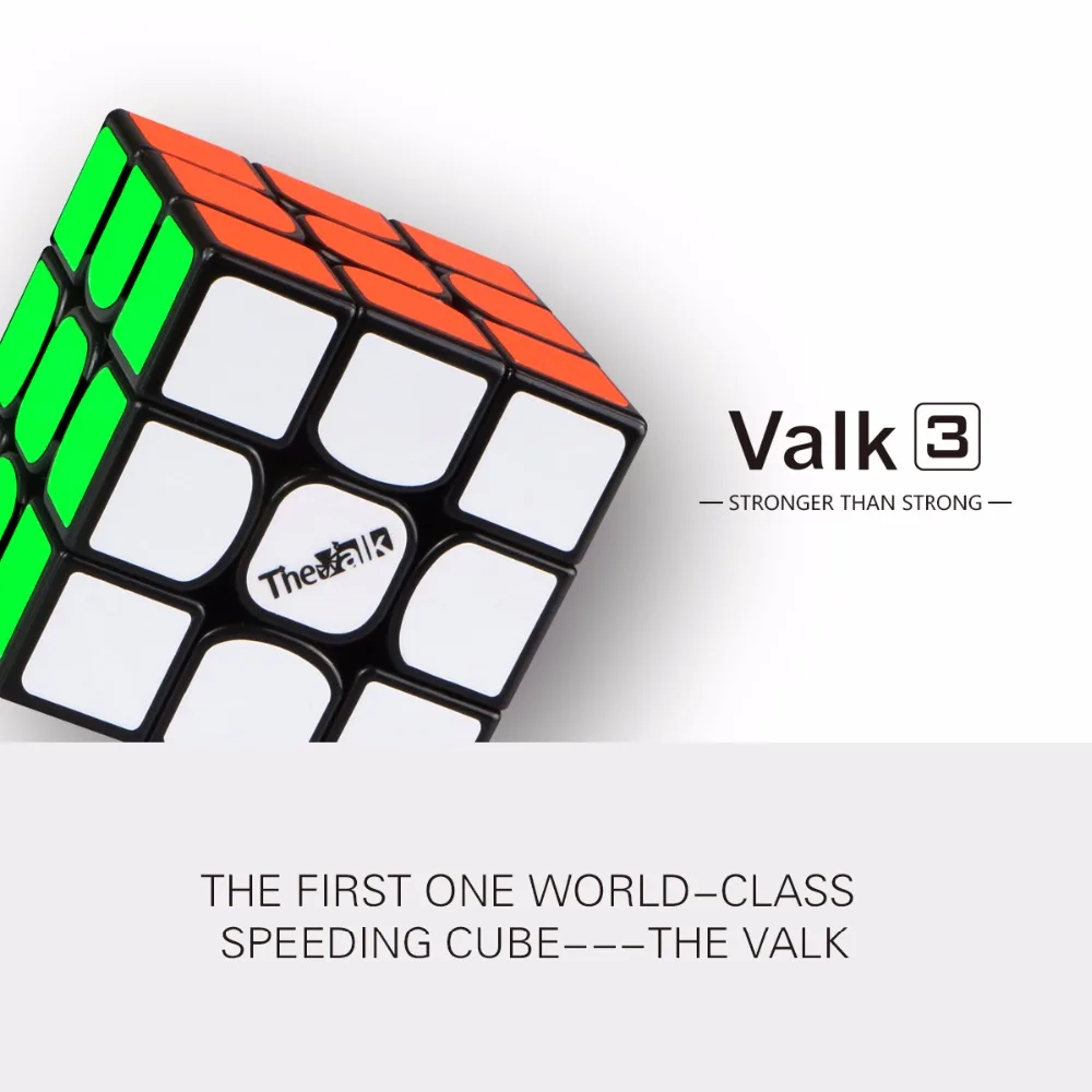 Qiyi Mofangge Valk3 3x3x3 черный или без наклеек 3 слоя скоростной куб Valk 3 Cubo Magico профессиональные забавные игрушки для детей 555 мм