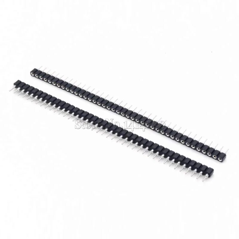 

10Pcs Single Row 40Pin 2.54mm Round Female Pin Header