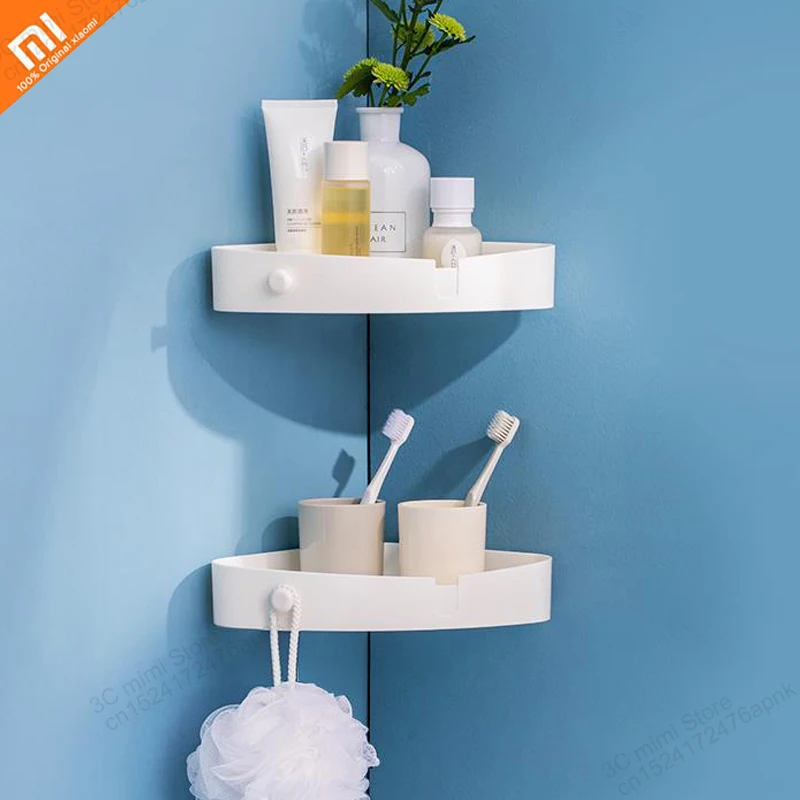 

Xiaomi Bathroom shelf free punching toilet bathroom wall hanging storage box bathroom multifunctional box home