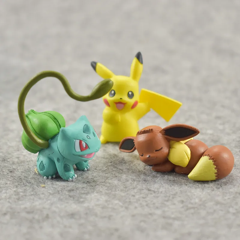 TAKARA TOMY POKEMON First Generaration Pika Eevee Squirtle Charmander Покемон Бульбазавр Фигурки игрушки детские подарки