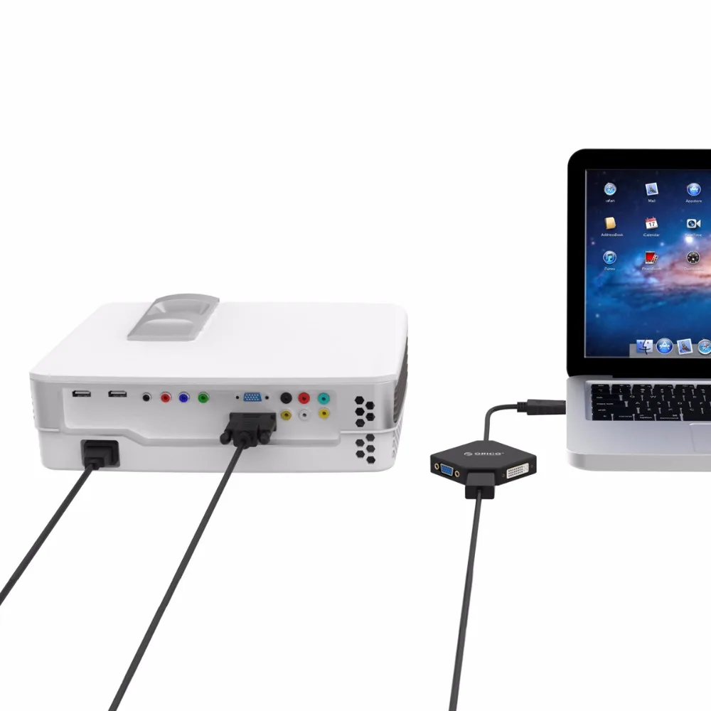 ORICO DP к HDMI DVI VGA адаптер кабелю Thunderbolt порт дисплея для Apple MacBook Air Pro IMac Mac(DPT HDV3)|dp to