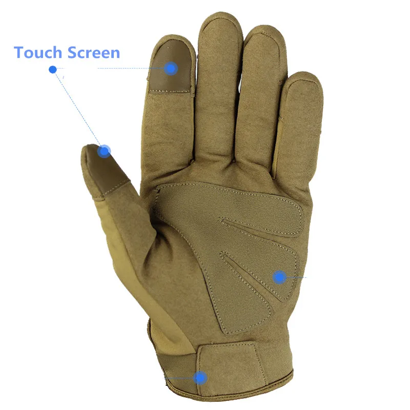Армейские армейские камуфляжные водонепроницаемые перчатки, мужские тактические перчатки с полным пальцем, военные перчатки SWAT для пейнтбола, страйкбола, стрельбы, военные перчатки