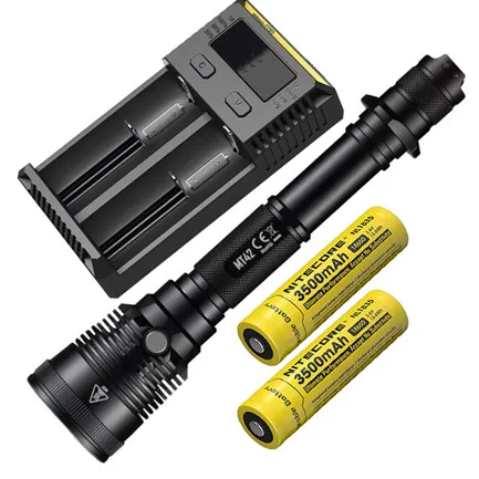 

NITECORE MT42 1800 Lumens CREE XHP35 HD LED Flashlight + 2x18650 Rechargeable Battery + Charger Hunting Searching Camping Latern
