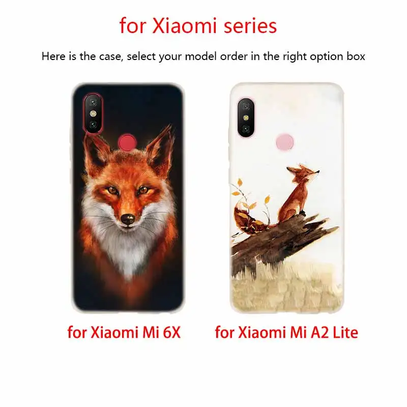 Мягкий силиконовый чехол для Xiaomi Mi 9 8 SE 6X 5X A3 A1 A2 LITE 10 10lite max 3 cc9 Pro cc9e Anime fox funny foxs lovely