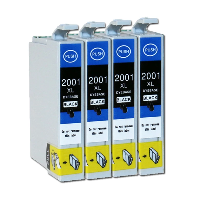 4 шт. 200 XL T2001 черный чернильный картридж для XP 300 400 310 410 510 рабочей силы WF 2520 2530 2540