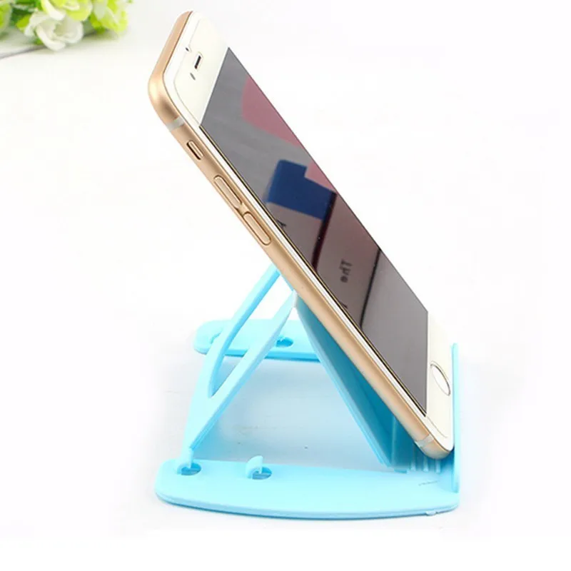  Universal Kunststoff 2 Ständen Schreibtisch Handy Halter Soporte Celular Blau Rosa Candy Farbe Schr