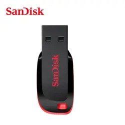 Оригинальный SanDisk USB флешка Cruzer Blade CZ50 USB 2,0 флешки 128 ГБ 64 ГБ 32 г 16 ГБ 8 ГБ флэшки Бесплатная доставка