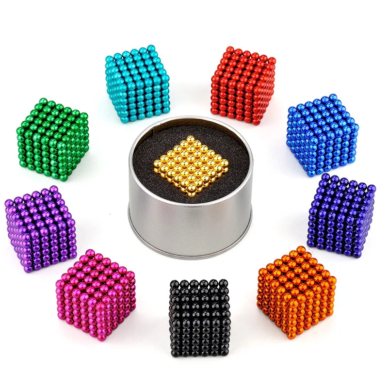 216pcs set 5mm Magic cube ball building ball fidget cube fidget cube stress cube For Autism