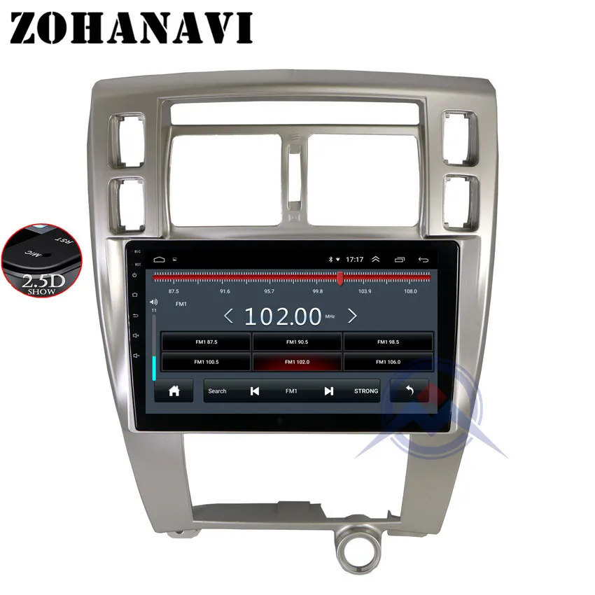 Clearance ZOHANAVI 10.2 inch Android Car DVD gps for Hyundai Tucson 2006-2014 radio stereo multimedia player with maps 2