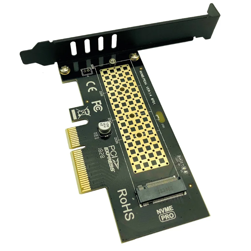 M.2 NVMe SSD NGFF to PCI-E X4 Adapter M Key Interface Card Support PCI Express 3.0 x4 2230-2280 M2 SSD PCIE to M2 Adapter Raiser