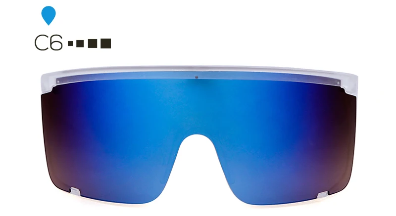 SORVINO дизайнерские негабаритные солнцезащитные очки с козырьком, солнцезащитные очки для женщин и мужчин, Брендовые очки с капюшоном, большой плоский верх, 90 s, маска, солнцезащитные очки, оттенки, SP144 - Цвет линз: C6