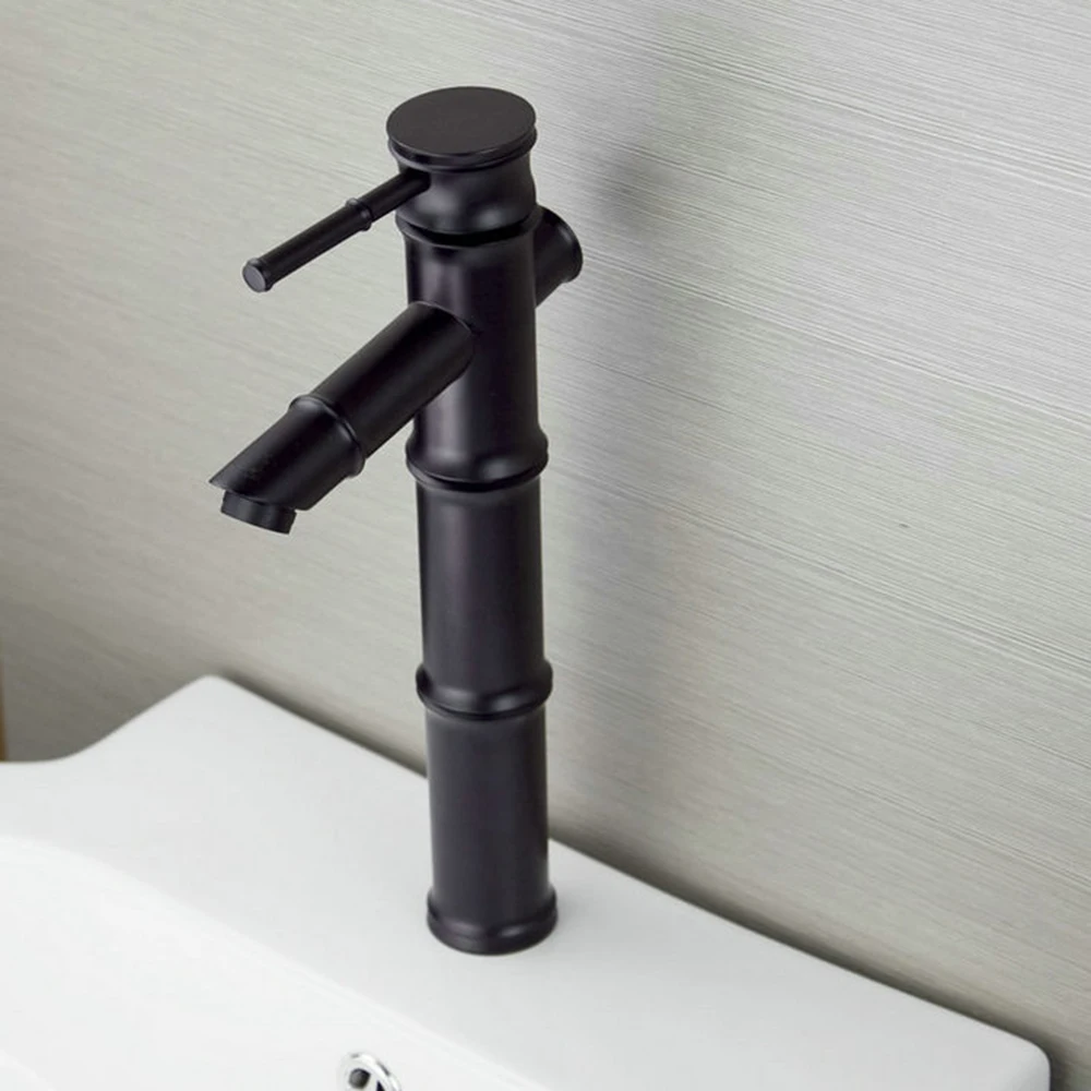 

Antique Oil Rubbed Sumptuous Basin Faucet Deck Mounted Single Handle Single Hole Hot Cold Mixer Basin Faucet