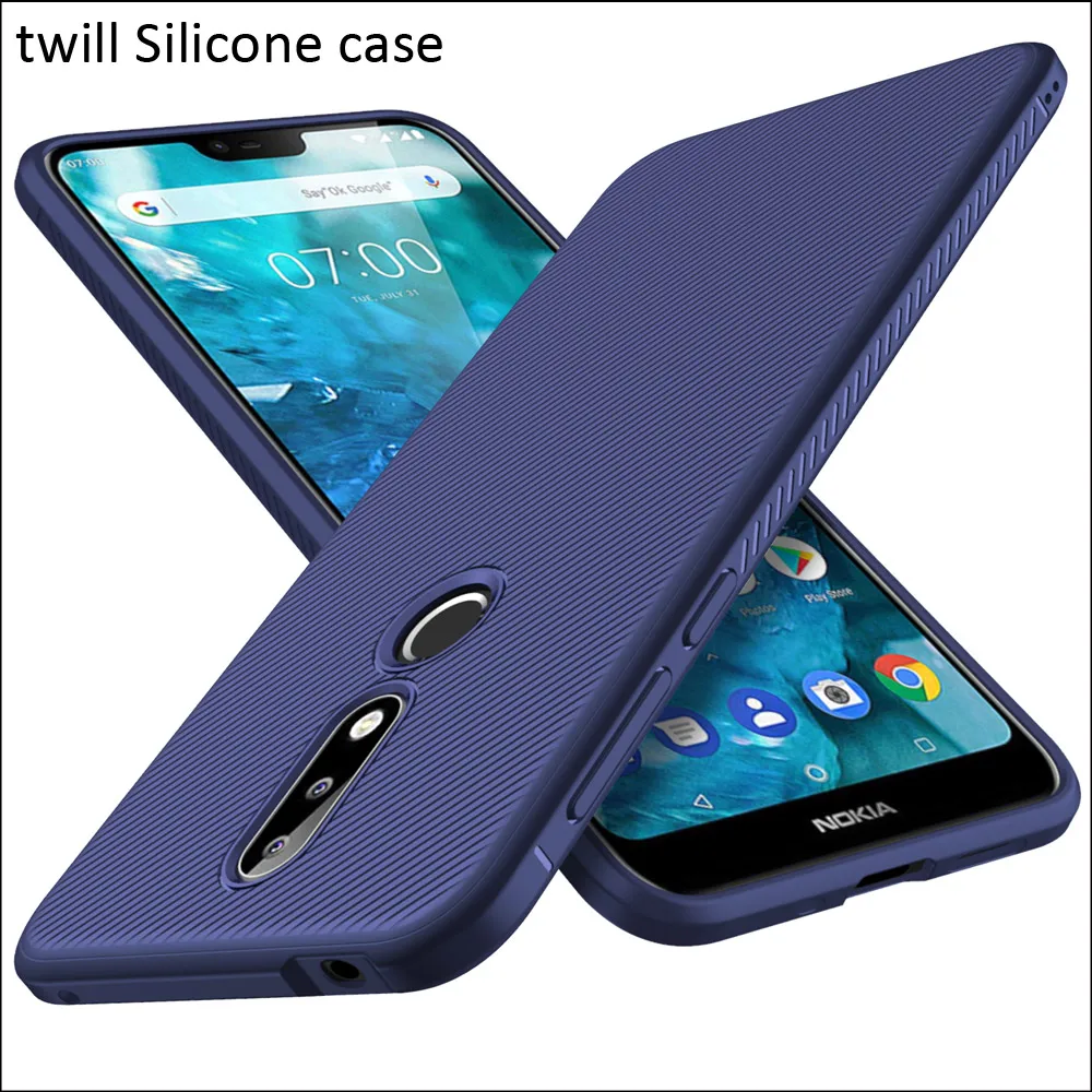 

GKK twilled twill Case For Nokia 7.1 Matte Frosted Soft TPU Silicone Cover