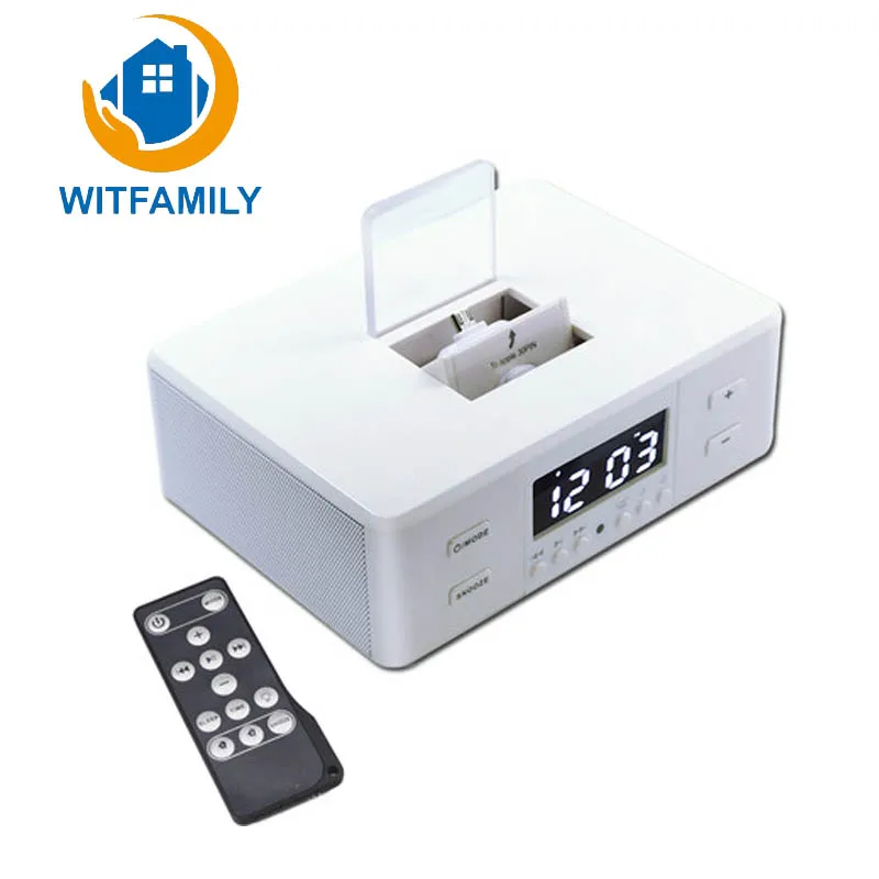 

New Bluetooth Speaker Plug Apple Andrews Phone Audio Amplifier Seat Charge U Play Alarm Clock with A Call Function Remote Alarm