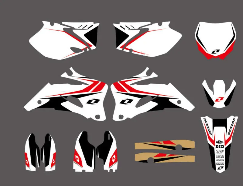 ФОТО 0008Simple White wind New Style TEAM GRAPHICS&BACKGROUNDS DECALS STICKERS Kits FIT for  YZ250F YZ450F 2006 2007 2008 2009