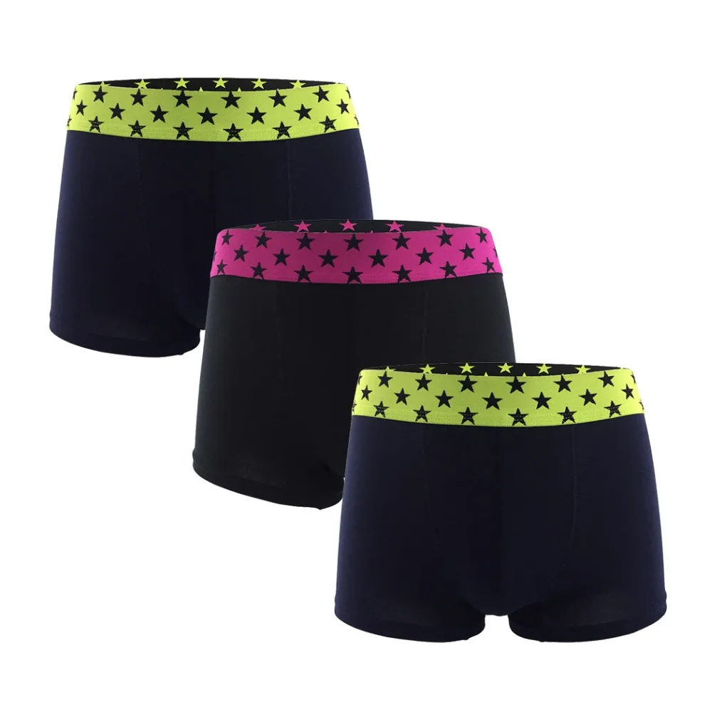 

Exquisite Flex stretchy Star waist Boxershorts Men Cotton Underwear Breathable comfy cuecas masculina homme boxers calzoncillos