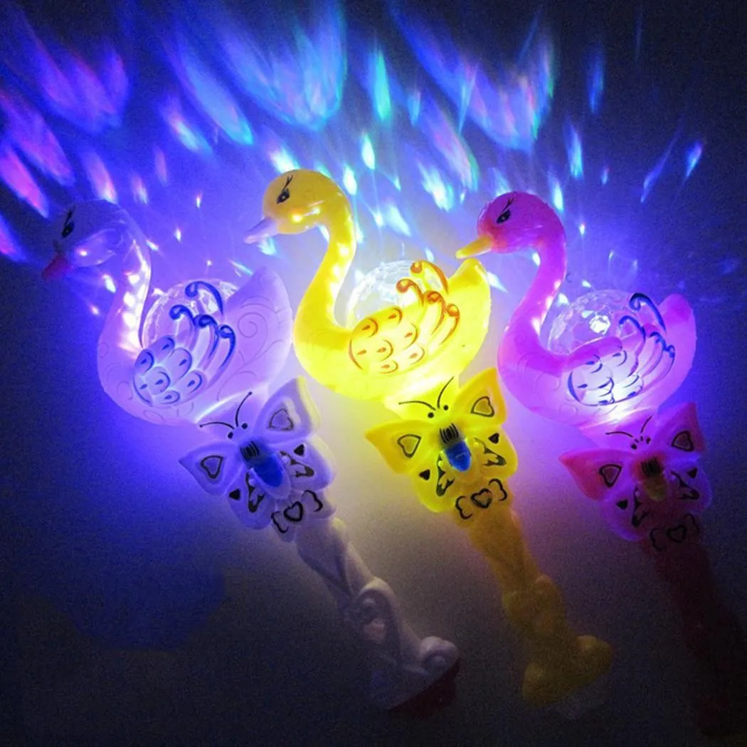 1 шт. светодио дный игрушка девочка Light-Up игрушки детей палочка животных Бабочка