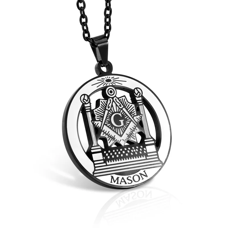 SOITIS Free-mason хип-хоп нержавеющая сталь Past Master масонский свободный масон, масонство Подвески Mason ожерелья золотого цвета