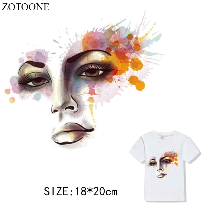 

Prajna Beautiful Woman Especially Pathes Iron On Patch Heat Transfer Ironing Stickers For Clothing A-level Washable Appliqued D1