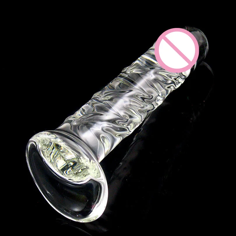 Стеклянный фаллоимитатор Pyrex реалистичные пенис искусственный стекло анальный фаллоимитатор Кристалл Дик стимулирует G-Spot взрослых