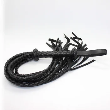 Red&black High Quality PU Leather Riding Crop Sex Whip Spanking SM Bondage Paddle Slave Flogger Sex Toys For Couple Adult Games 5