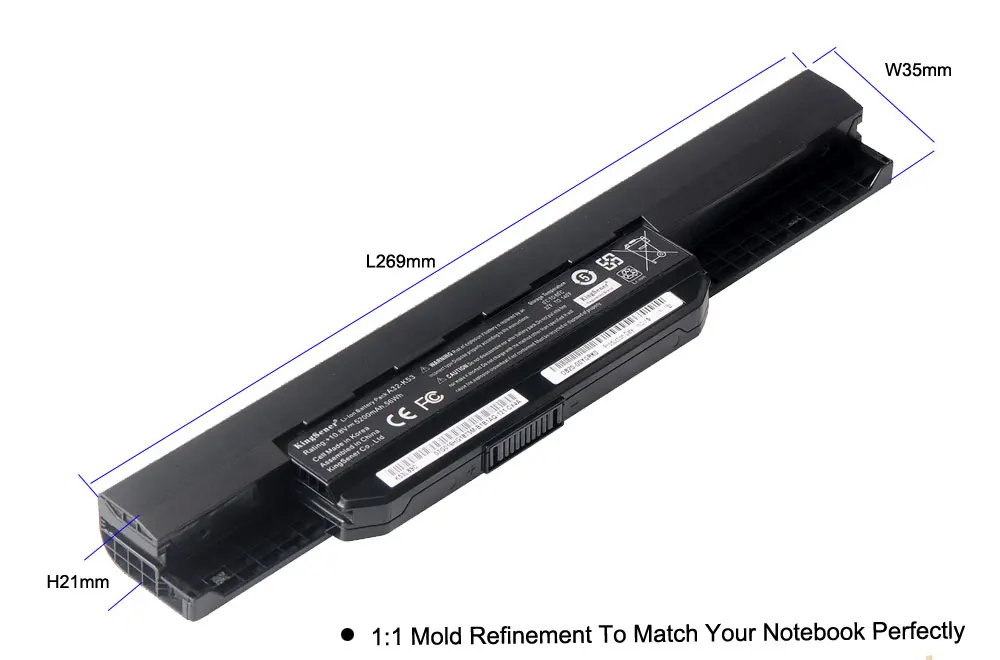 Корея сотовый KingSener A32-K53 Батарея для ASUS K43 K43E K43J K43S K43SV K53 K53E K53F K53J K53S K53SV A43 A53S A53SV 5200 мА-ч