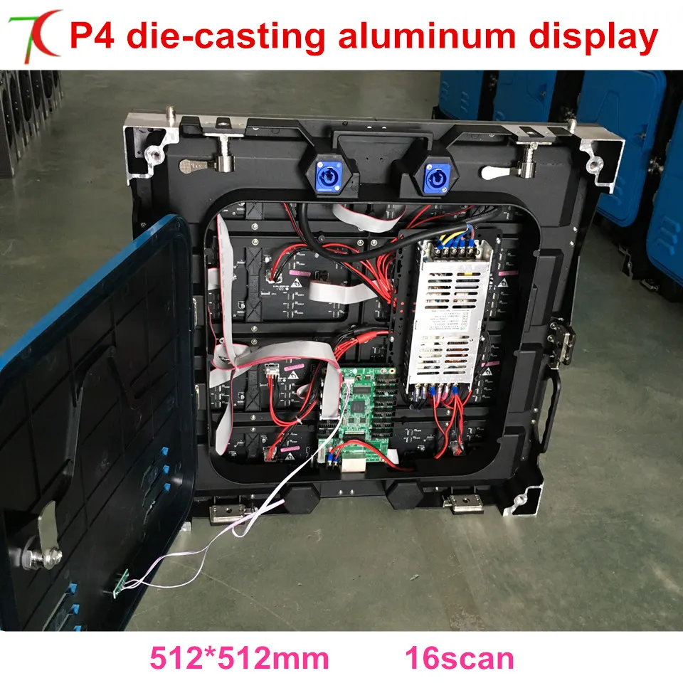 

P4 indoor 512*512mm 16scan screen widely used in stages, conference, wedding, studios and some other large entertainment places.
