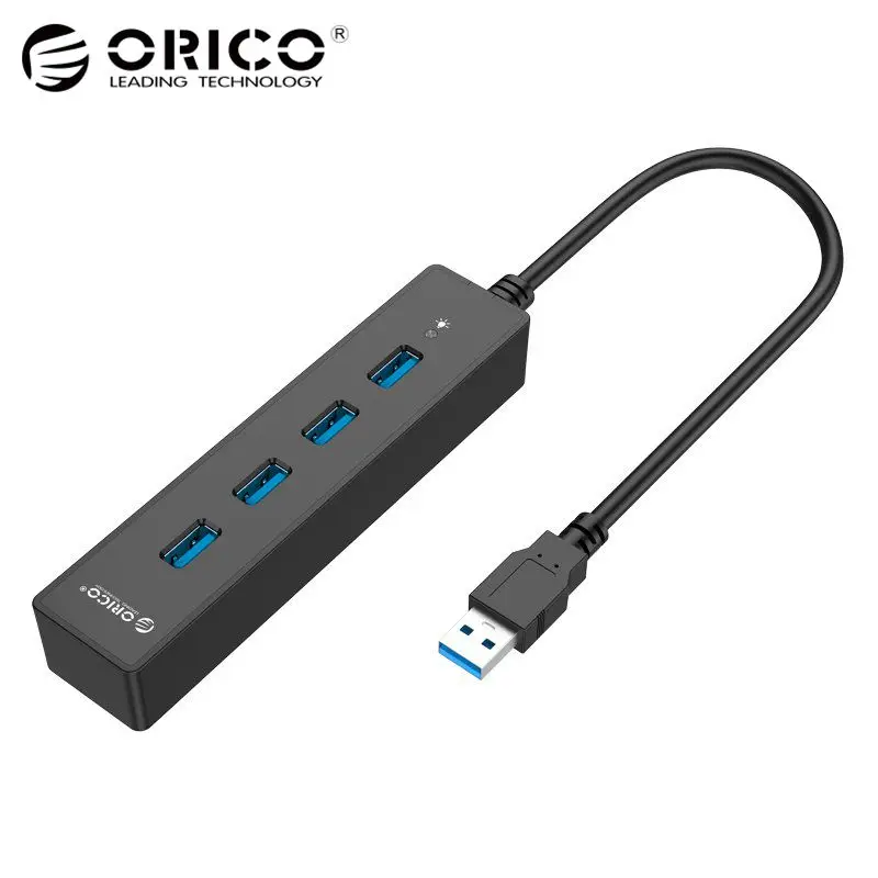 

ORICO HighSpeed 4 Ports USB 3.0 Hub USB Port USB HUB Portable Hub USB Splitter 30cm Cable for Apple Macbook Air Laptop PC Tablet