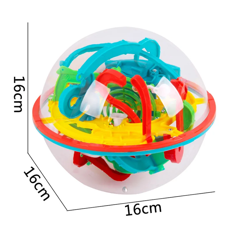 3D мяч лабиринт головоломка Лабиринт магический Интеллект лабиринт мяч Perplexus мяч игры детские развивающие игрушки для детей 118 шагов 16 см