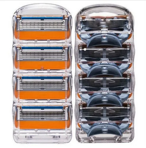 8pcs/lot Blades Shaving Razor Blades for Men Gilett Fusion Power Shaver Blades gilletts Shaving Blades for Standard for RU&Eu US