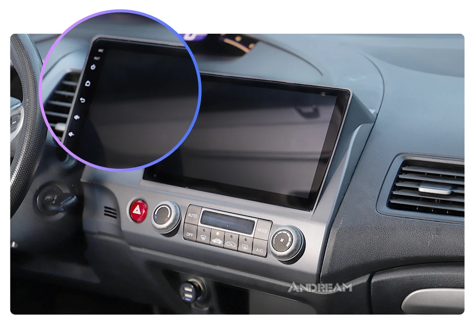 Flash Deal 10.1 Inch Android 8.1 2G+16G Car GPS Navigation Head Unit Multimedia for Honda Civic 2004-2011 Stereo Bluetooth Radio 1