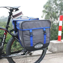 B-SOUL 20L Waterproof Bicycle Bag Panniers Single Side Rear Rack Tail Seat Trunk Bag Pannier with Rain Cover Bike Bags 2 Color