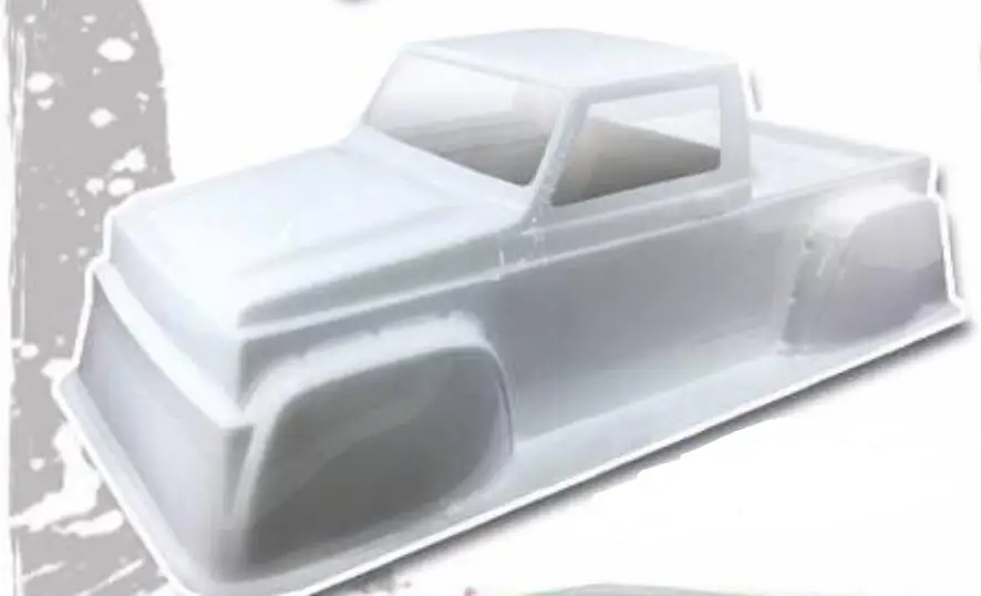 

1/10 RC 4x4 Truck Rock Crawler Body For Axial Wheelbase 300mm Tyre left and right wheelbase 200mm Only transparent Body