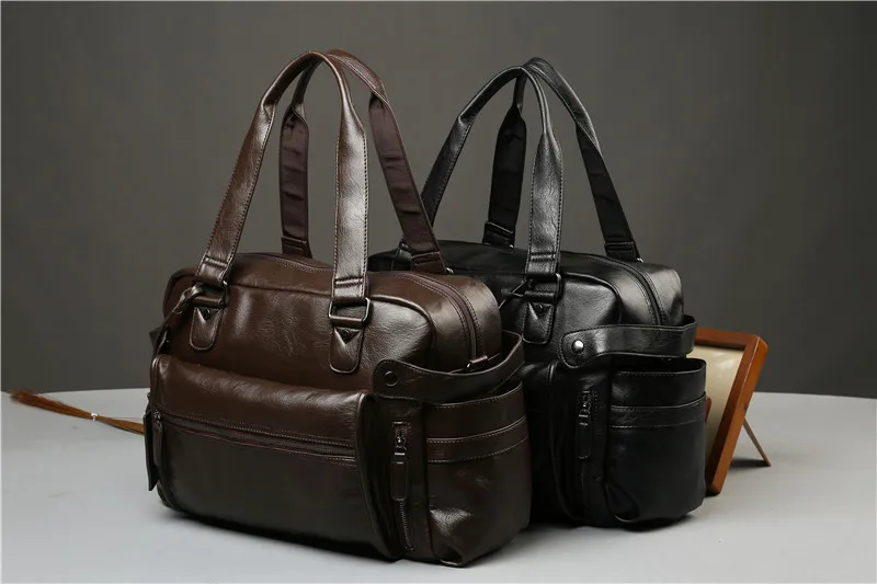 Водостойкая Дорожная сумка большой для мужчин ручной чемодан Большой Путешествия Duffle Сумки кожа бизнес сумки многофункциональная